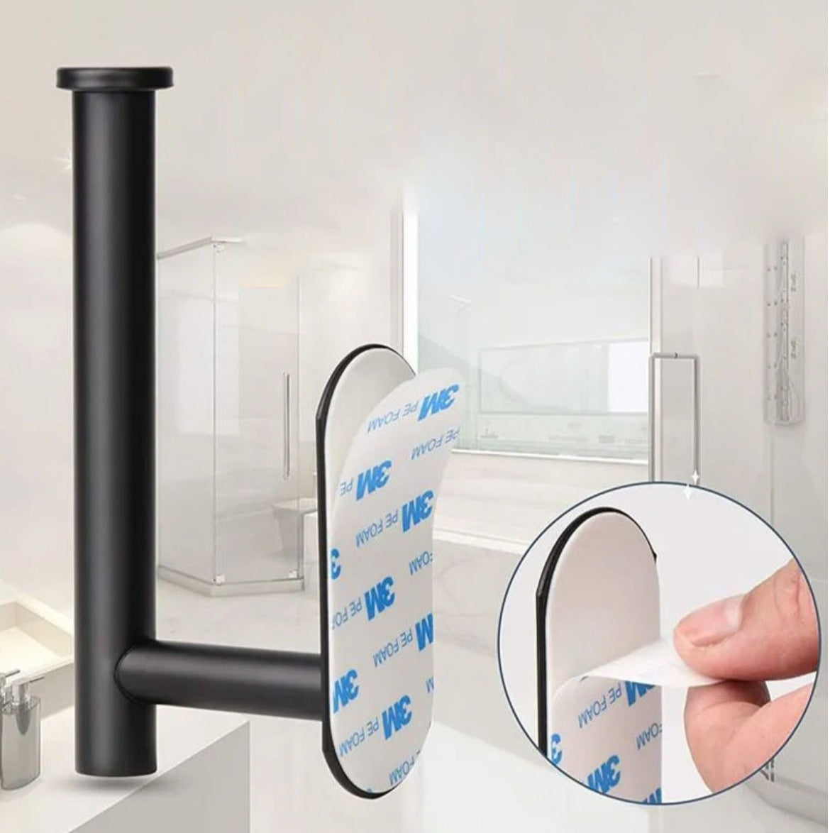 ABS Modern Bathroom Towel & Storage Rack | Wall-Mounted Organizer