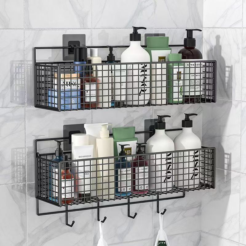 Bathroom Storage Rack | Wall-Mounted Multi-Functional Organizer