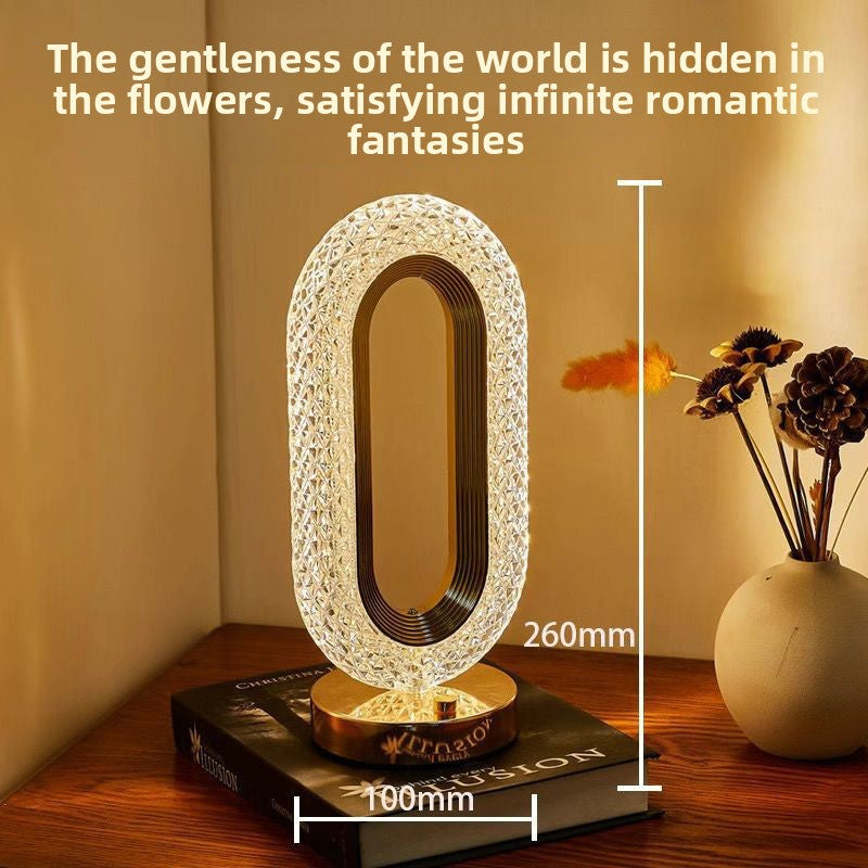Crystal Touch Table Lamp with Adjustable Lighting