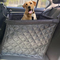 Pet Car Seat Cushion Non-Slip Backing & Adjustable Straps