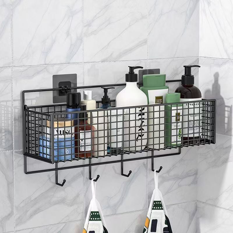 Bathroom Storage Rack | Wall-Mounted Multi-Functional Organizer