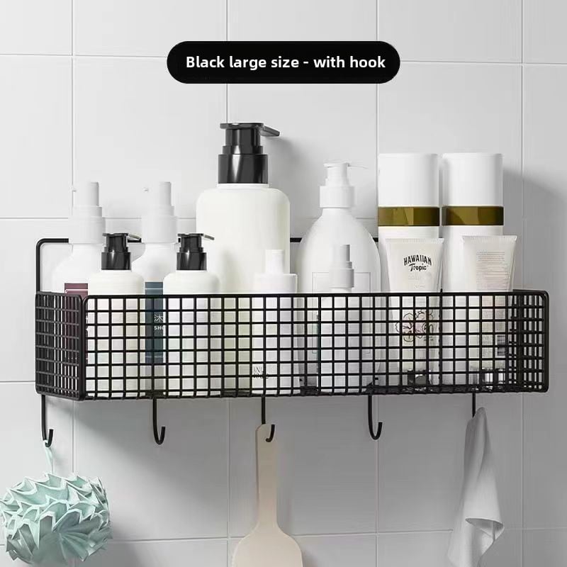 Bathroom Storage Rack | Wall-Mounted Multi-Functional Organizer