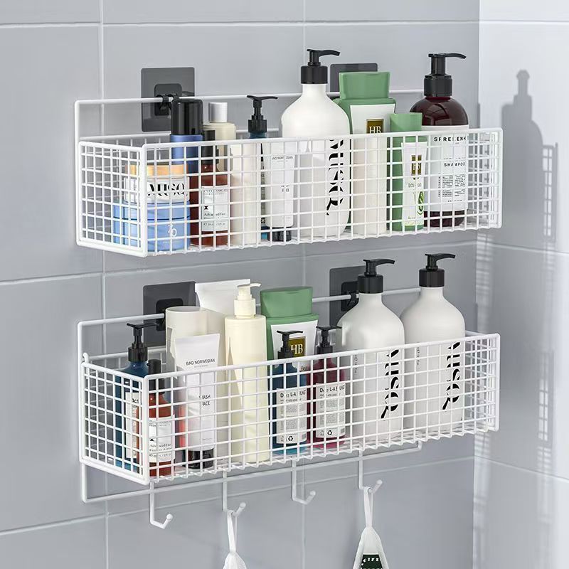 Bathroom Storage Rack | Wall-Mounted Multi-Functional Organizer