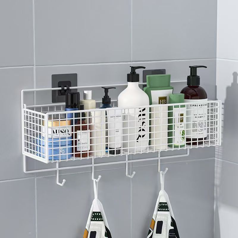 Bathroom Storage Rack | Wall-Mounted Multi-Functional Organizer